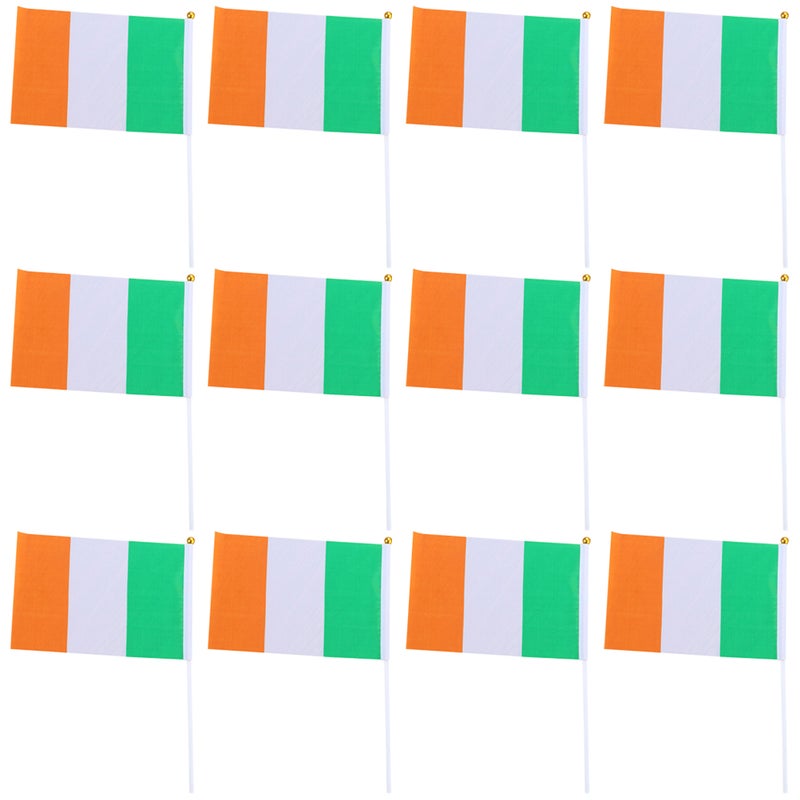 20pcs Handheld Ireland National Flags Patriotic Flags Mini Ireland National Flags - Image 3