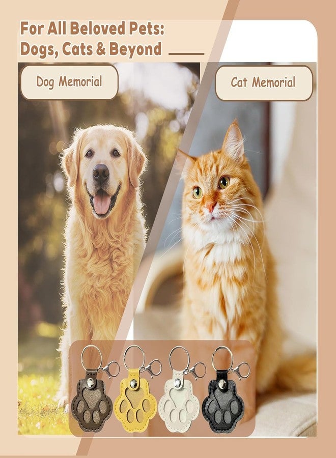 Plexaris سلسلة مفاتيح على شكل مخلب من بليكساريس، تذكار من فرو الحيوانات الأليفة، سلسلة مفاتيح جلدية على شكل مخلب للكلاب والقطط، هدية تذكارية مع ملقط لمحبي الحيوانات الأليفة، سلسلة مفاتيح عاطفية من شعر الحيوانات الأليفة، سلسلة مفاتيح على شكل مخلب كلب، بني داكن - Image 2