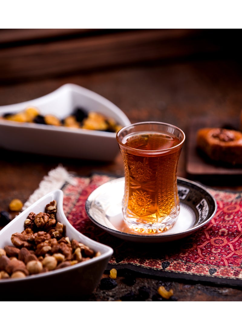 Haya's Closet Haya Royal Saffron Black Loose Tea 250g- Caffeine Free Antioxidant Rich and Stress Relieving Tea  - Image 4