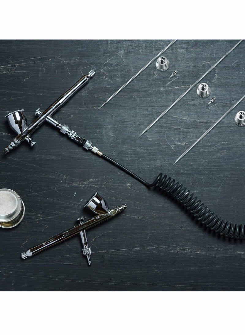 Airbrush Nozzle Needle Nozzle Cap Kit with Wrench, Airbrush Replacement Parts for Spray Gun Sprayer Accessories (0.2 mm, 0.3 mm, 0.5 mm, 10 Pieces) - Image 3