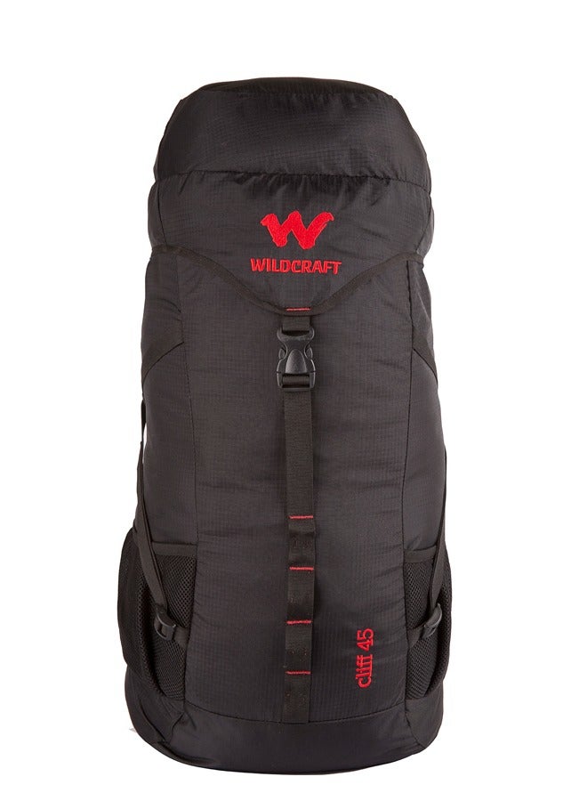 WILDCRAFT Wildcraft Nylon 45 Liter Hiking Backpack Black - Image 1