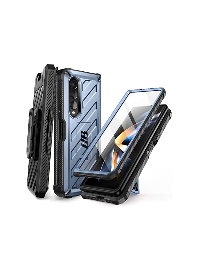 SUPCASE [Unicorn Beetle Series] Case Designed For Galaxy Z Fold 4 5G (2022 Release), [Rugged Belt Clip] Shockproof Protective Case with Built-in Screen Protector & Kickstand - Tilt - Image 1