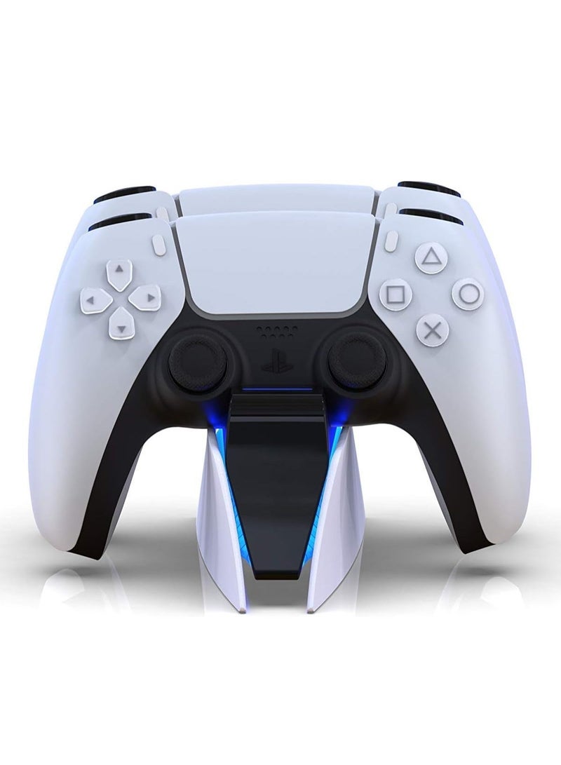 Honcam PS5 Controller Charger - PS5 Charging Station for Playstation 5 Dualsense Controller - Charging Stand for PS5 Controller with Ambient Light - Image 1