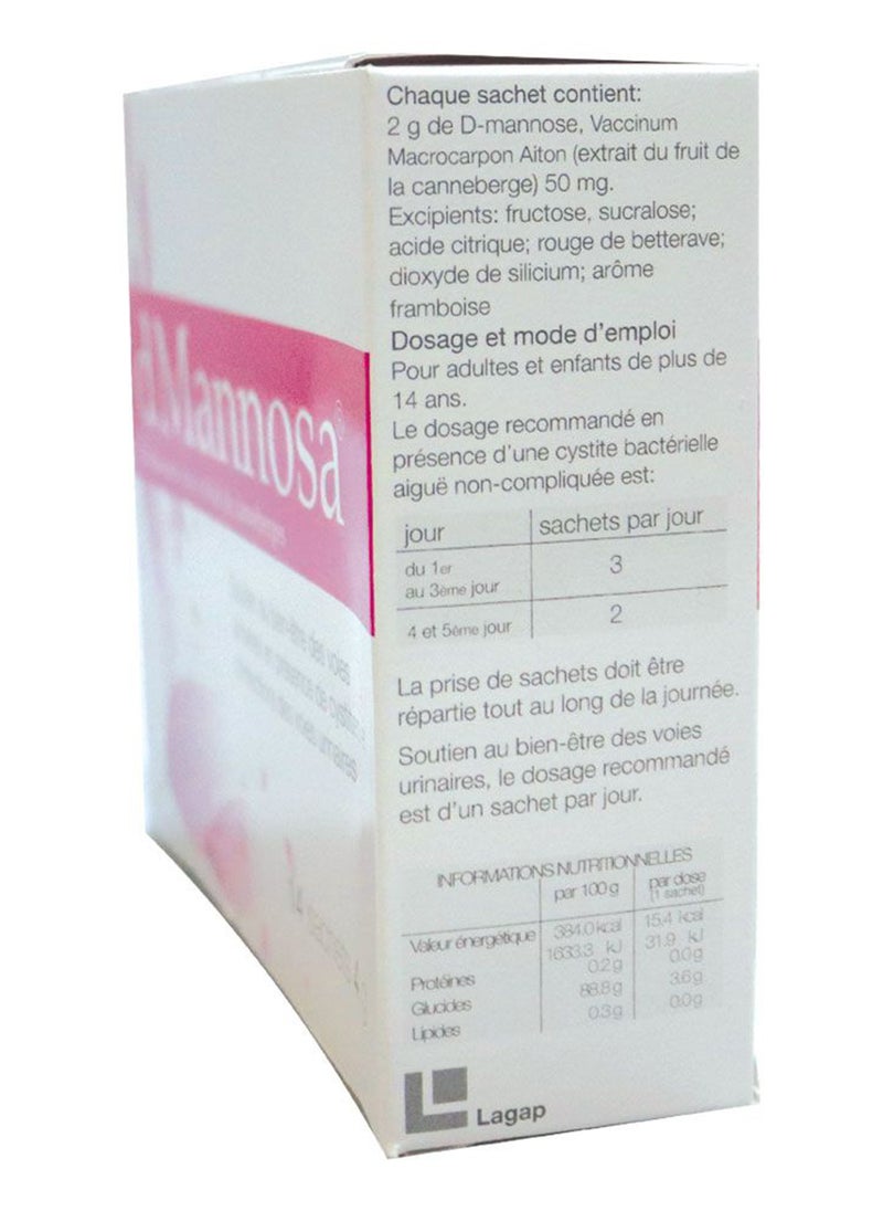 D Mannosa - Oral Sachets 4 g 14's - Image 1