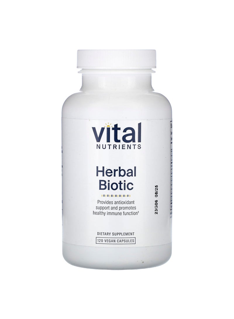 Vital Nutrients Herbal Biotic, 120 Vegan Capsules