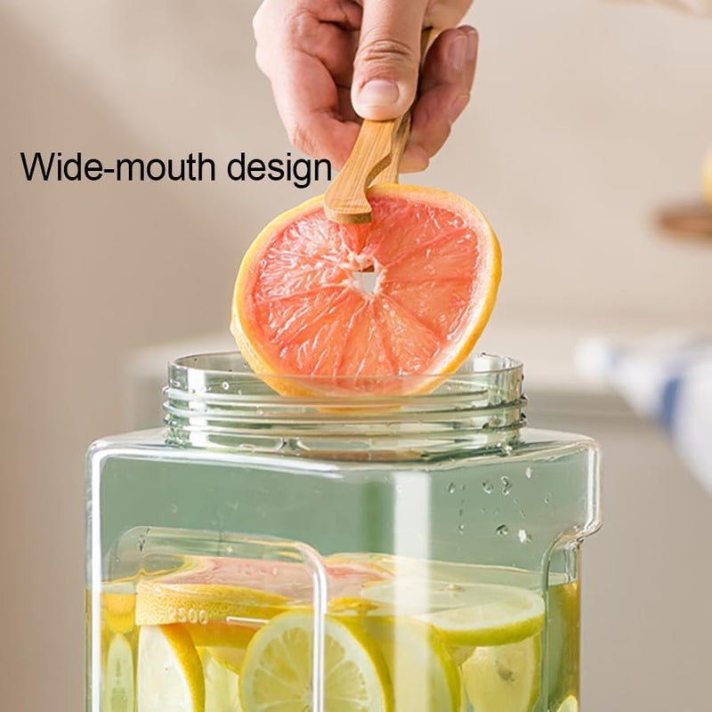 BICHUEN 0.9 Gallon Drink Dispenser with Spigot,100% Leakproof,Sealed and Filter screen,Milk,Lemonade Dispenser,Juice Containers With Lids For Fridge and Dairly Use,Beverage Liquid Drink Container for Party - Image 5