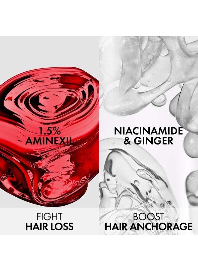 VICHY Dercos Clinical Regen Booster with Aminexil for Men & Women, 2-in-1 Hair Growth and Anti-Hair Loss Serum with Niacinamide 90ml - Image 4