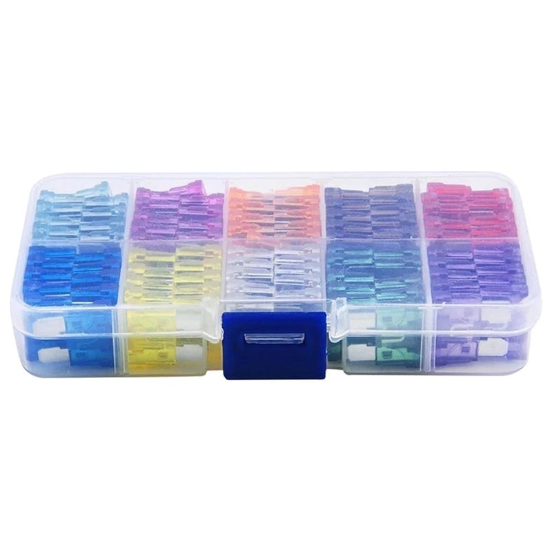 Car Fuses Assortment Kit Auto Fuse Kit 15A 20A 25A 30A 35A 10 Types Car Assortment with Box Blade Type Assorted(400pcs) - Image 1
