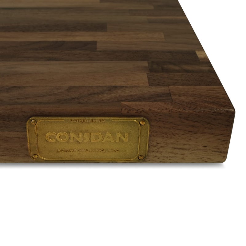 CONSDAN Butcher Block Counter Top, Walnut Solid Hardwood Countertop, Wood Slabs for Kitchen, Reversible, Both Side Polished, Prefinished with Food-safe Oil, 1.5" Thickness, 18"x25" - Image 5