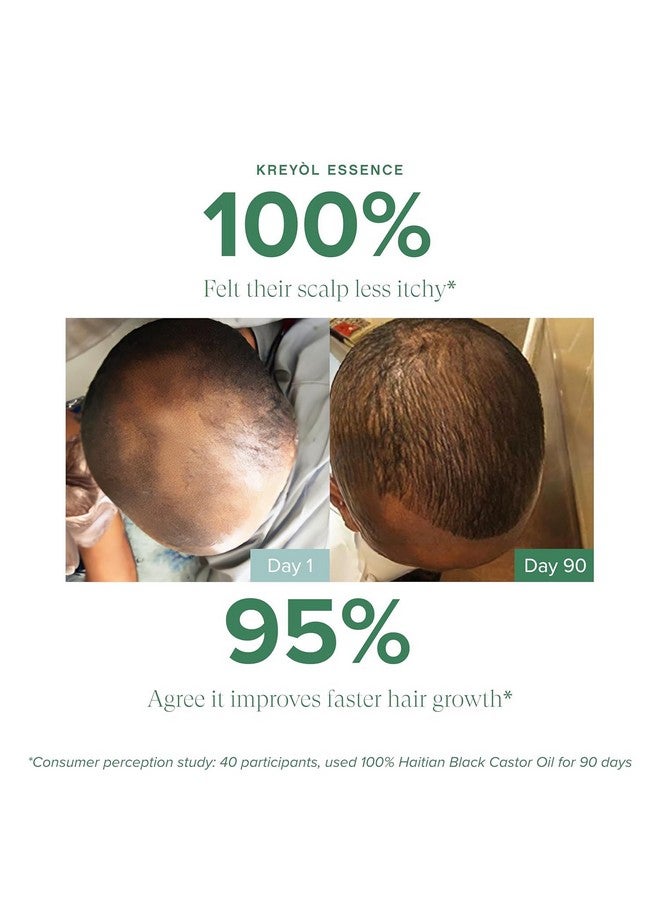 كريول إسينس خلاصة كريول - زيت الخروع الأسود الهايتي الأصلي، 2 أونصة، زجاجة زجاجية - حواجب أكثر كثافة ورموش أطول، خالٍ من البارابين، مكونات طبيعية - Image 4