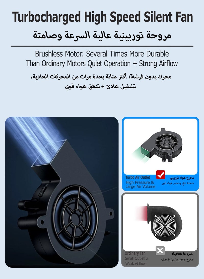 Car Cooling Seat Cushion for Cars, SUVs & Trucks, 12V Cigarette Lighter, USB, Multiple Gear Adjustment, Quiet Performance & Soft Comfortable Material for Driver/Passengers - Image 4