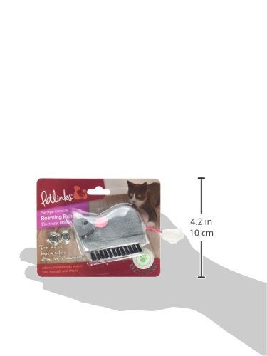 Petlinks Roaming Runner Mouse Electronic Motion Pet Toy for Cats & Kittens, Cruising, Battery Powered, Fun & Engaging Play, Encourages Exercise - Gray, One Size - Image 3