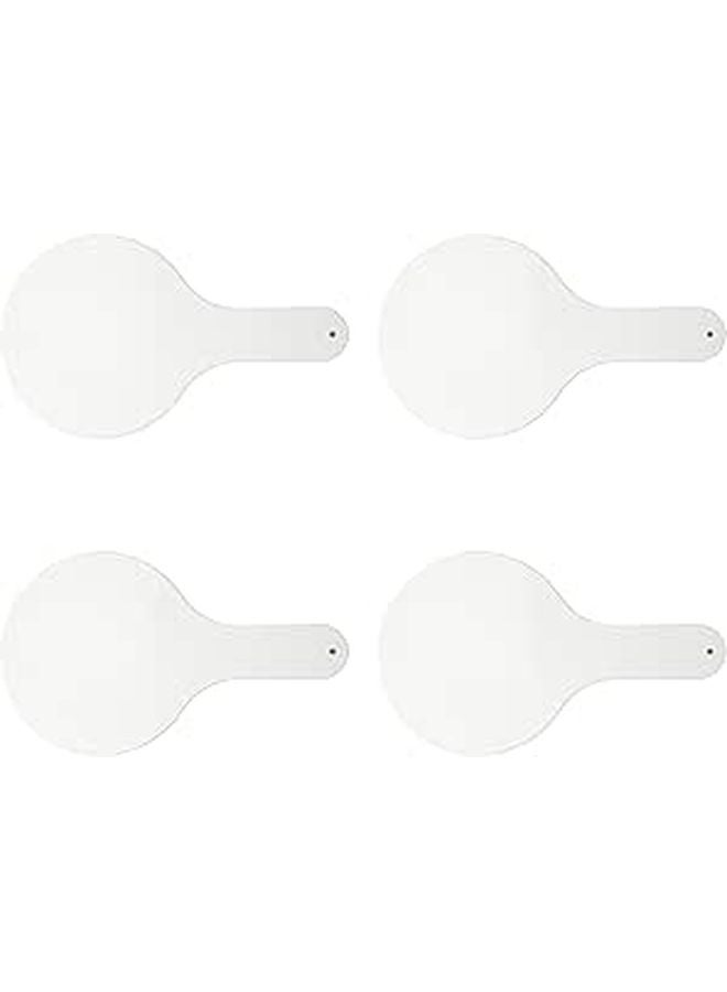 Double Sided Dry Erase Whiteboards with Handle 4 Pack Student Classroom Answer Paddles - Image 1