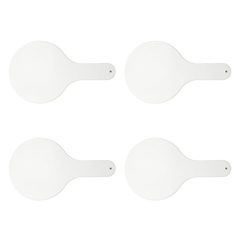 Double Sided Dry Erase Whiteboards with Handle 4 Pack Student Classroom Answer Paddles - Image 2
