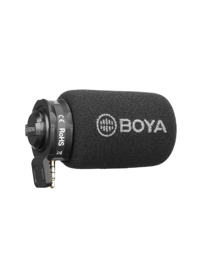 Boya BY-A7H Plug & Play Omni-Directional Cardioid Condenser Microphone with Plug-In 3.5mm TRRS Connector for both iOS and Android devices or 3.5mm Jack input (BYA7H)