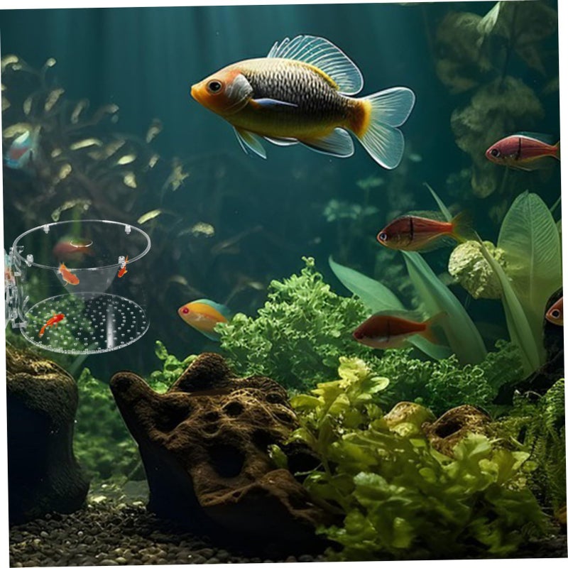 Fish Breeding Box Isolation Tank Protective Divider for Newborns Pregnant Betta Shrimp - Image 4