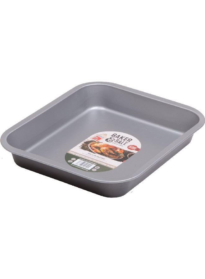 WHAM COOK Bake and Salt Dishwasher Safe Non-Stick Roasting Pan Grey 30 cm 55600SACO - Image 2