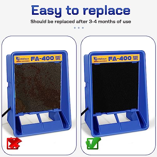 Antidious 5 Pack Activated Carbon Filters for Fume Extractor Solder Smoke Absorber Portable Filter, Soldering DIY Fan Extraction Equipment for Brazing Welding Soldering, Fume Prevention Remover - Image 4