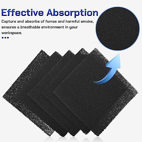 Antidious 5 Pack Activated Carbon Filters for Fume Extractor Solder Smoke Absorber Portable Filter, Soldering DIY Fan Extraction Equipment for Brazing Welding Soldering, Fume Prevention Remover - Image 2