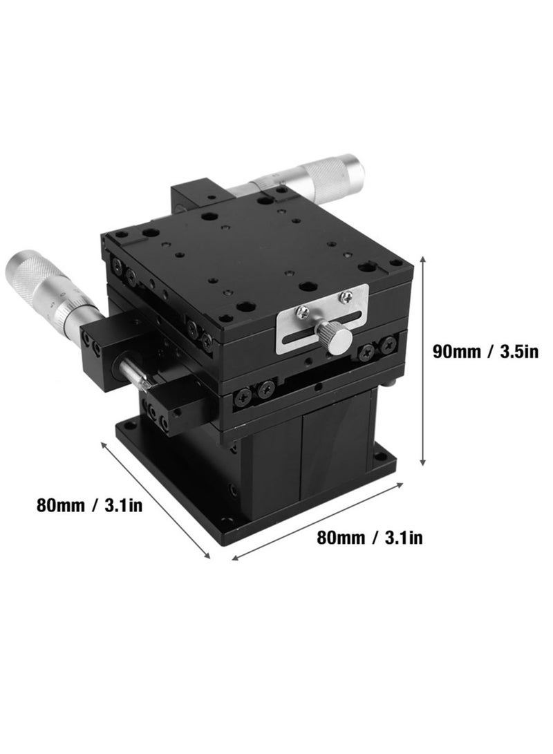 SEMXYZ-80 XYZ Linear Stage Trimming Platform Bearing FinE tuning Sliding Table 80*80mm  - Image 5