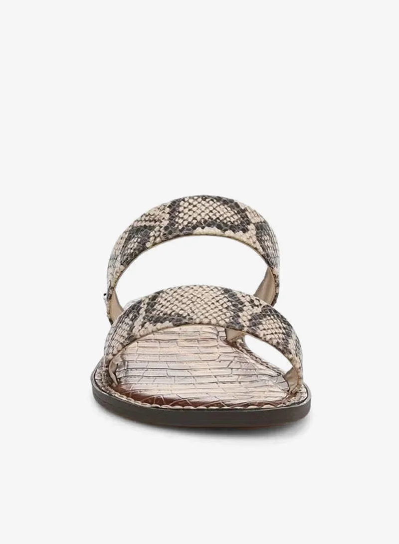Sam Edelman BEIGE Gala Double Strap Slide Sandal for Women | Best Price UAE