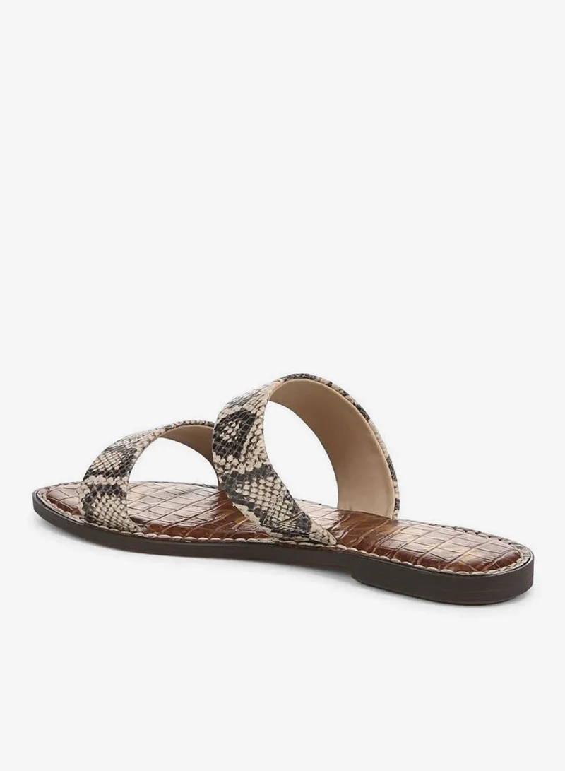 Sam Edelman BEIGE Gala Double Strap Slide Sandal for Women | Best Price UAE