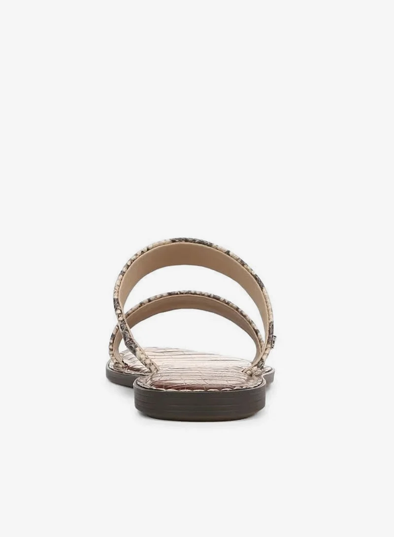 Sam Edelman BEIGE Gala Double Strap Slide Sandal for Women | Best Price UAE