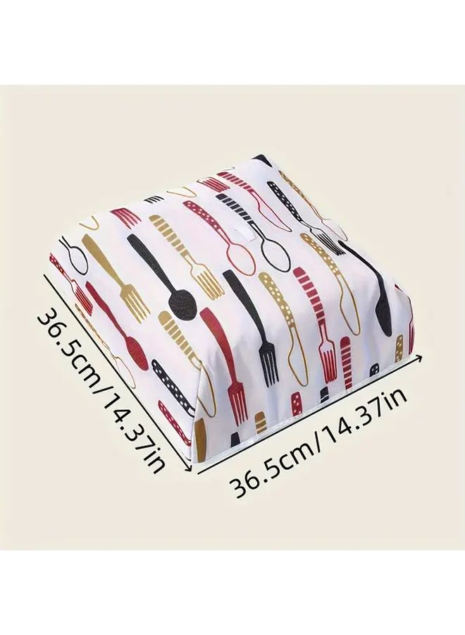 Large Foldable Aluminum Foil Food Cover Dustproof Table Cover - Image 4