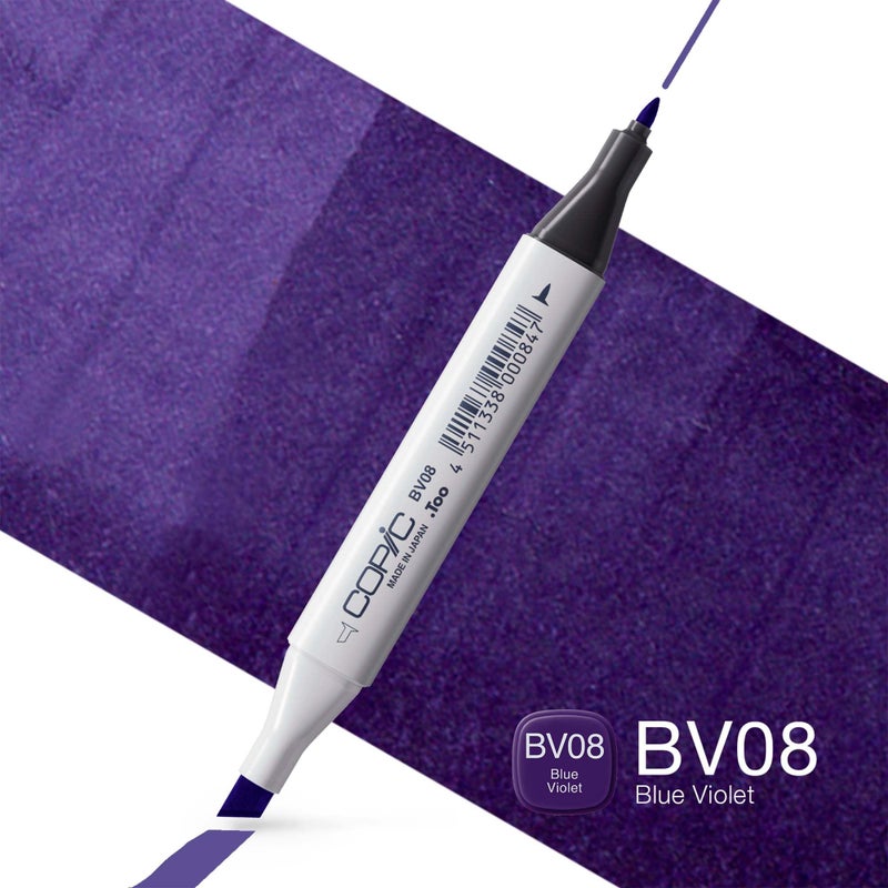 Copic Marker with Replaceable Nib, BV08-Copic, Blue Violet - Image 2