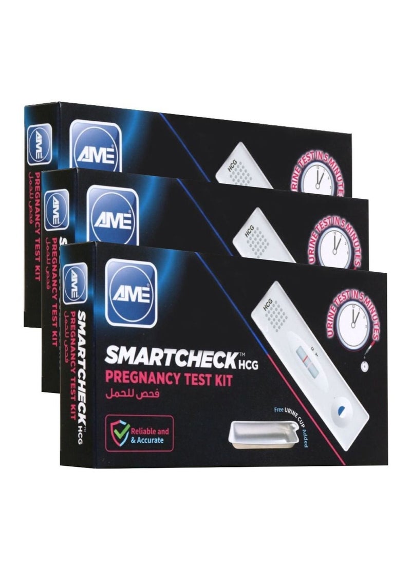 امي حزمة من 3 أدوات اختبار الحمل Smartcheck HCG  - Image 1