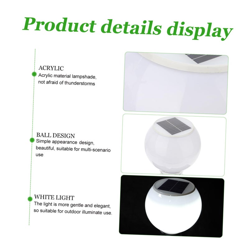 Durable Solar Post Light For Garden Fence And Courtyard White Outdoor Lighting - Image 5