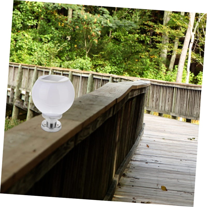 Durable Solar Post Light For Garden Fence And Courtyard White Outdoor Lighting - Image 3