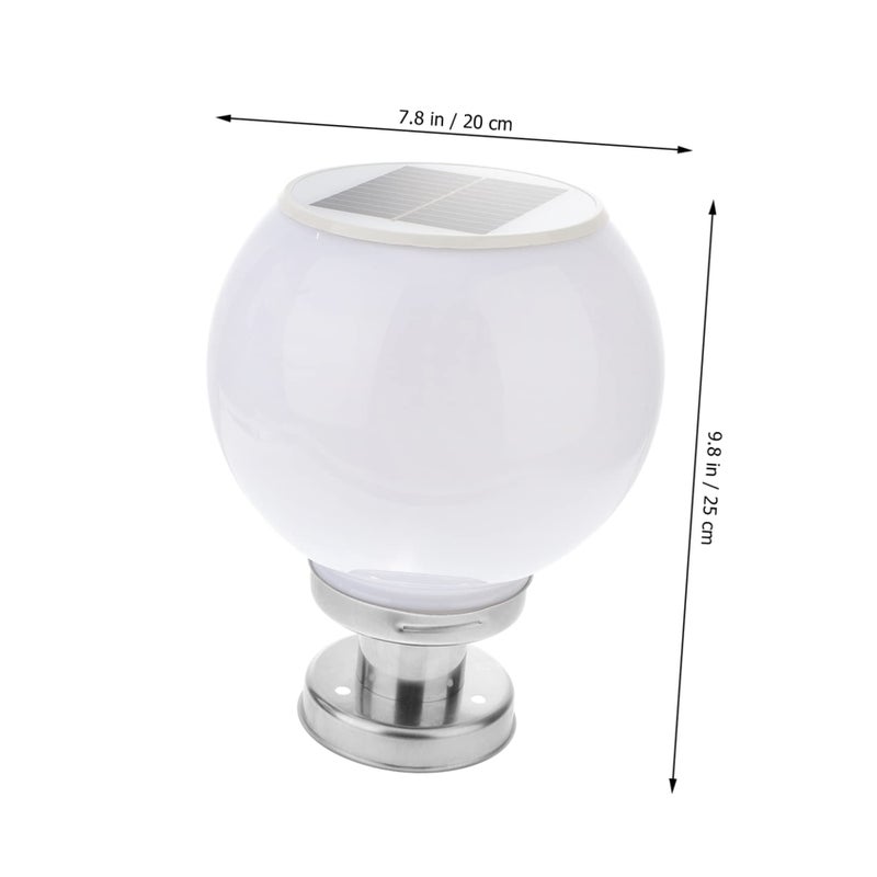 Durable Solar Post Light For Garden Fence And Courtyard White Outdoor Lighting - Image 4
