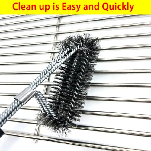 Direct Store شبكات/شوايات طهي من الفولاذ المقاوم للصدأ DS102 من المتجر المباشر 17" × 12 1/2" بديل لشوايات Charbroil 461320507، 461320508، 463250509، Great Outdoors، Thermos، Vermont Castings، مجموعة من 2 - Image 5