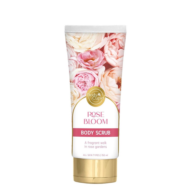 Body Cupid Rose Bloom Body Scrub  Gentle Exfoliation for Soft  Radiant Skin  Infused with Himalayan Rose Fragrance  150ml - Image 1