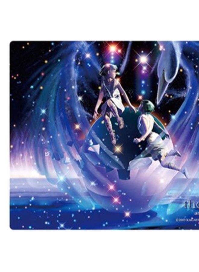 NIBEMINENT Gemini Constellation Rectangle Gaming Mouse Pad Blue/Black - Image 2