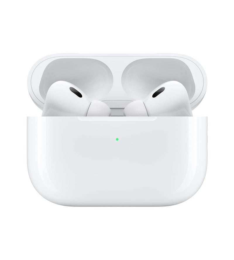 سماعات Earbuds Pro من الجيل الثاني A2931، مزودة بخاصية إلغاء الضوضاء النشط، وعلبة شحن MagSafe، ومنفذ USB-C، وسماعات بلوتوث لاسلكية، متوافقة مع أجهزة Android وiPhone وiPad وApple. - Image 1