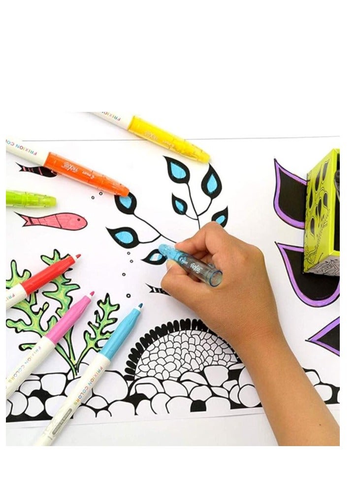 بايلوت مجموعة أقلام ملونة قابلة للمسح مكونة من 12 قطعة أصفر/أحمر/أزرق - Image 3