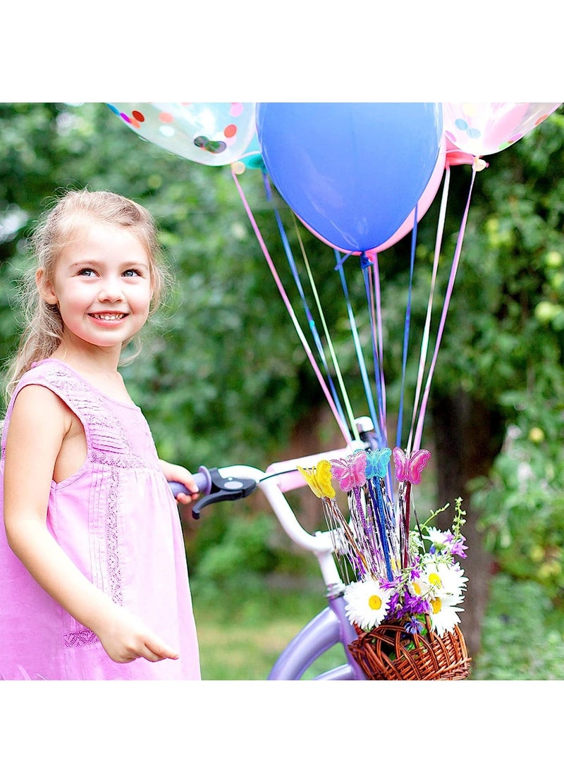 bu tterfly Decor Fairy Stick Party Supplies Fairy Princess Wand Colorful Party Photo Props Birthday Party Decoration Baby Shower Decor Tea Party Favor Garden Party Favors Decor Style 5 10PCS - Image 3