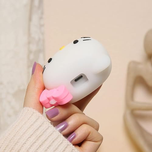 INEFABLE Charger Case Cover Protector with 3D Cute Pattern for iPhone Charger only 18W & 20W, Data Charging Cable Wire Saver Protective Cable Cover Full Protection - Set of 1 (Cute Cat) - Image 3
