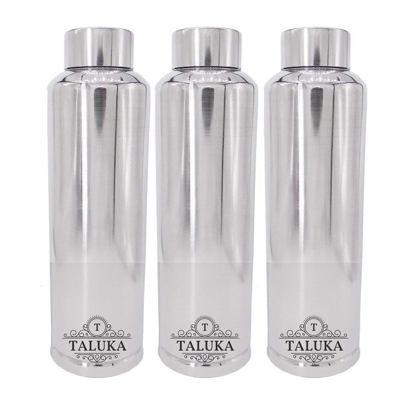 Taluka Stainless Steel Hot Cold Water Bottle 1000 ML 10 X 28 Silver FridgeRefrigerator Bottle 3 - Image 1