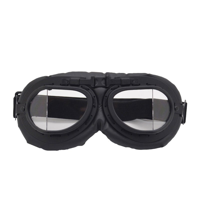 Retro Goggles: PC Material, Foldable Front Frame Impact Resistance, Secure Fit Motorcycle Goggles - Adjustable Elastic Band No Oppression, Comfortable Sponge Eye Protection for Outdoor Activities - Image 1