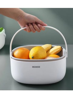 Spaceshoop Portable double drain basket bowl washing kitchen strainer noodle vegetable fruit basket washing cleaning colander tool  - Image 1