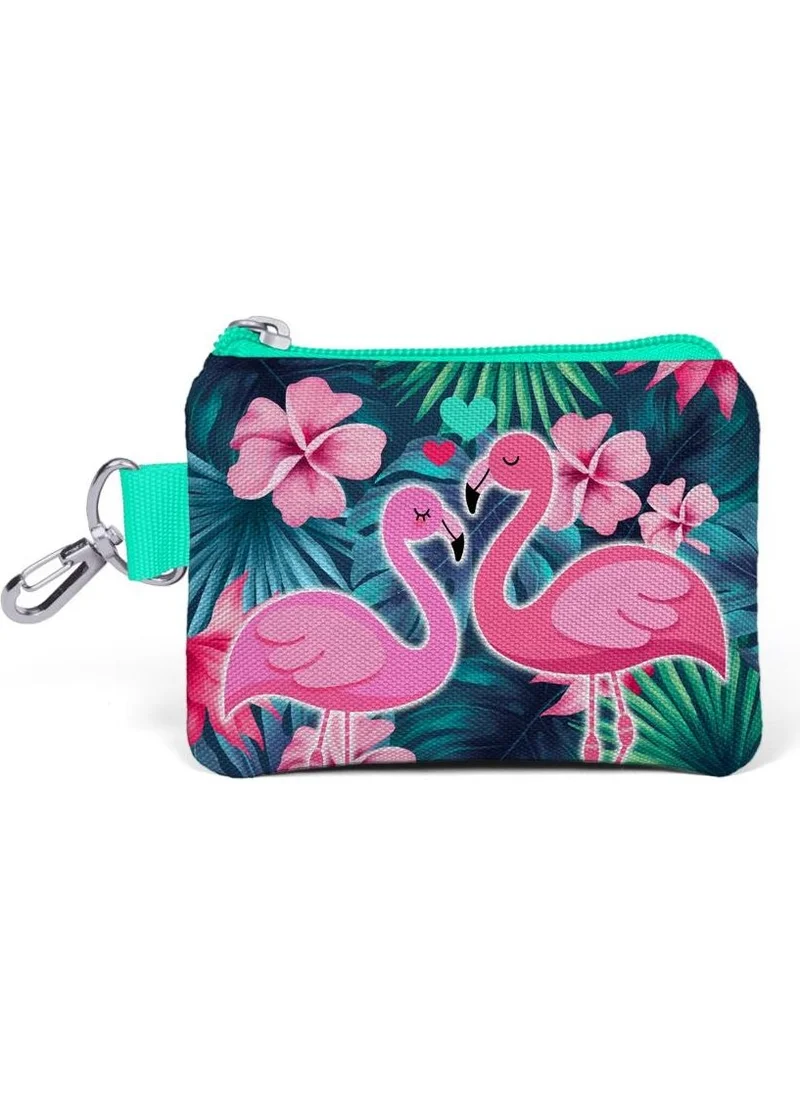 CORAL HIGH Kids Neon Coral Flamingo Coin Purse 21762