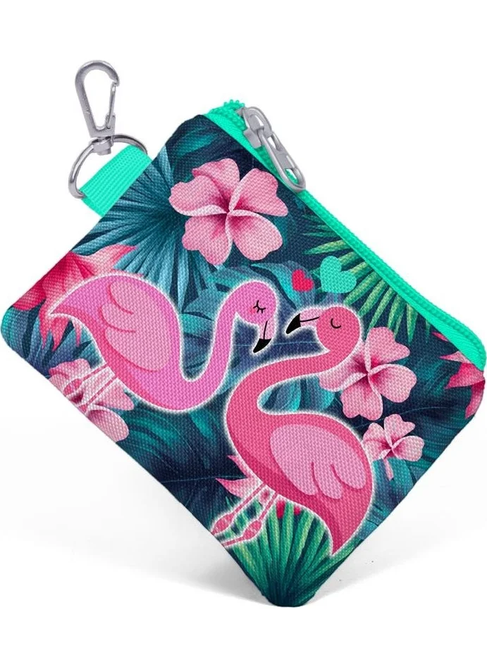 CORAL HIGH Kids Neon Coral Flamingo Coin Purse 21762