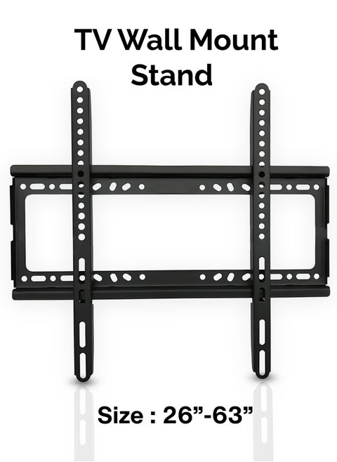 Universal TV Wall Mount Bracket Low Profile Adjustable & Heavy Duty for LCD LED Flat Panel TVs Space-Saving Fixed Design VESA Compatible 26-63Inch Led Lcd Flat Screen