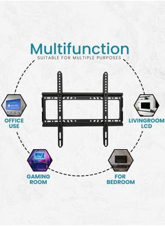 Generic Universal TV Wall Mount Bracket Low Profile Adjustable & Heavy Duty for LCD LED Flat Panel TVs Space-Saving Fixed Design VESA Compatible 26-63Inch Led Lcd Flat Screen  - Image 3