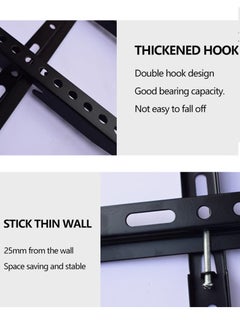 Generic Universal TV Wall Mount Bracket Low Profile Adjustable & Heavy Duty for LCD LED Flat Panel TVs Space-Saving Fixed Design VESA Compatible 26-63Inch Led Lcd Flat Screen  - Image 4