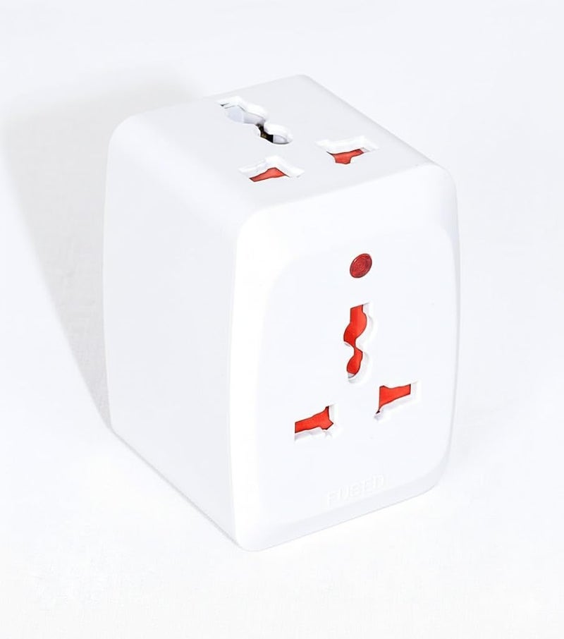 U.E Universal Travel Adapter Plug 13A 3WAY Multi Plug Socket Converter with Indicator Light and Fused Protection - Image 4