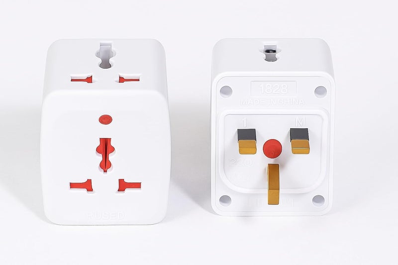 U.E Universal Travel Adapter Plug 13A 3WAY Multi Plug Socket Converter with Indicator Light and Fused Protection - Image 1